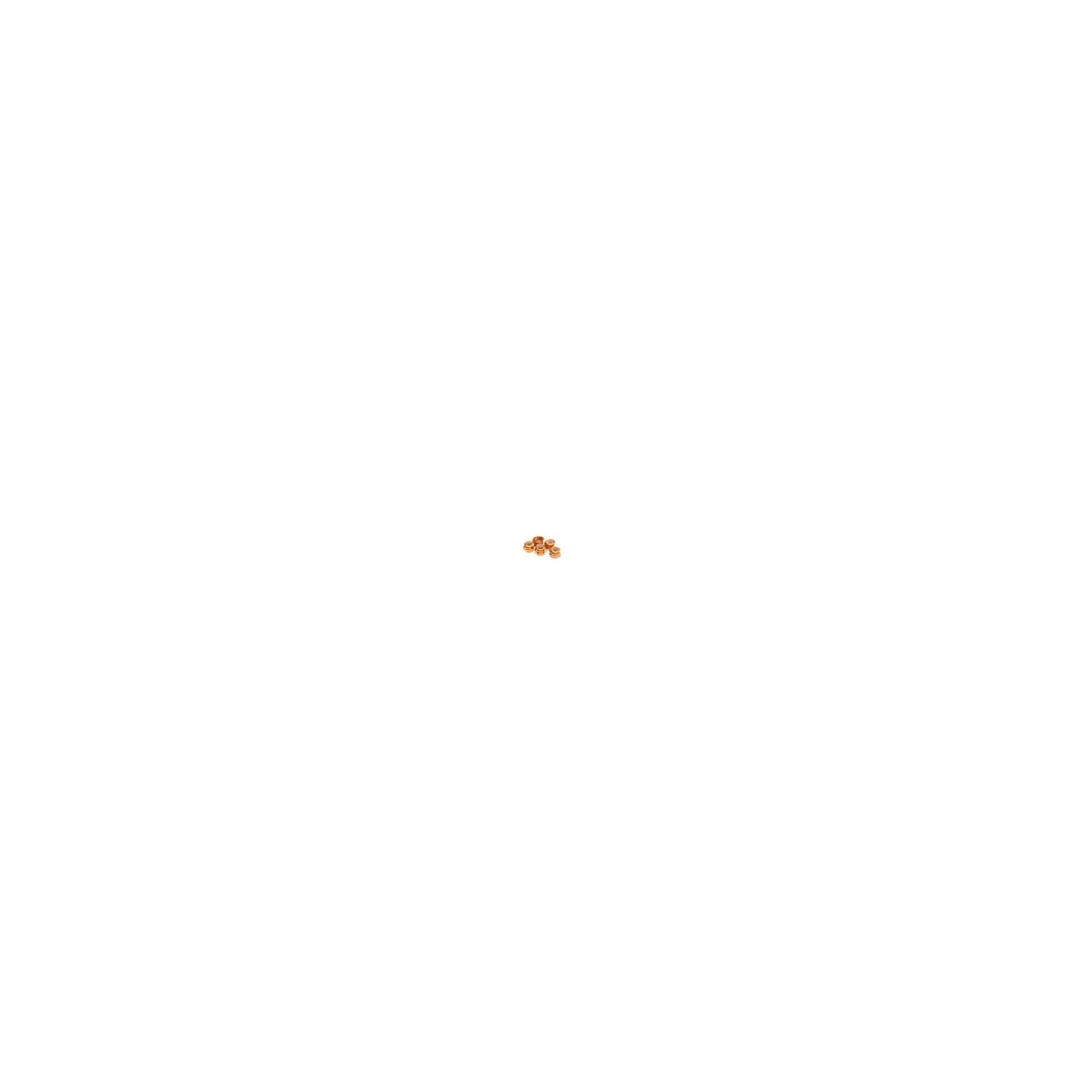 HS-69877 - Hiro Seiko 2mm Alloy Nylon Nut (S_Size) [Orange] (5pcs)
