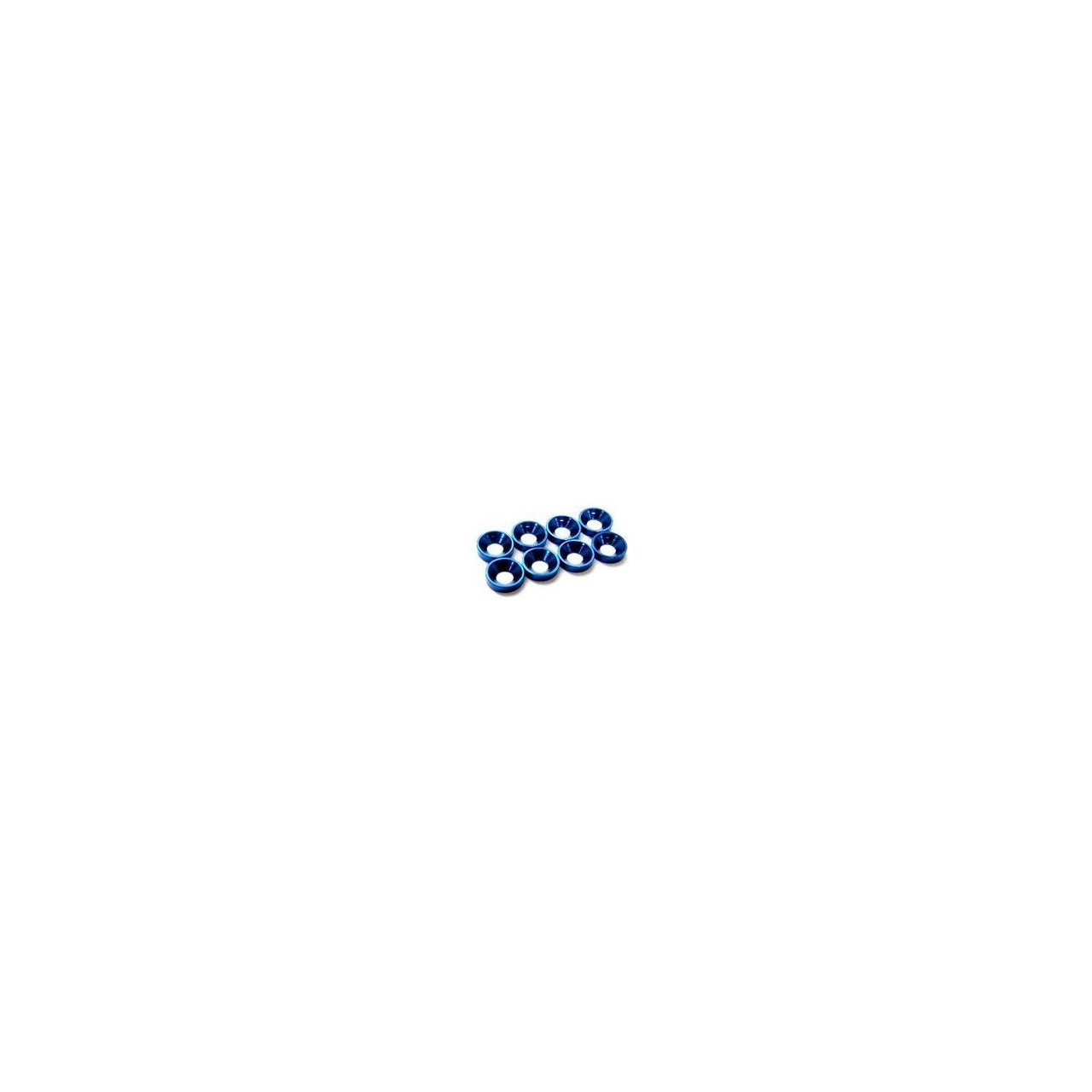 HS-69880 - Hiro Seiko 3mm Alloy Countersunk Washer (S-Size) [Y-Blue] (8pcs)