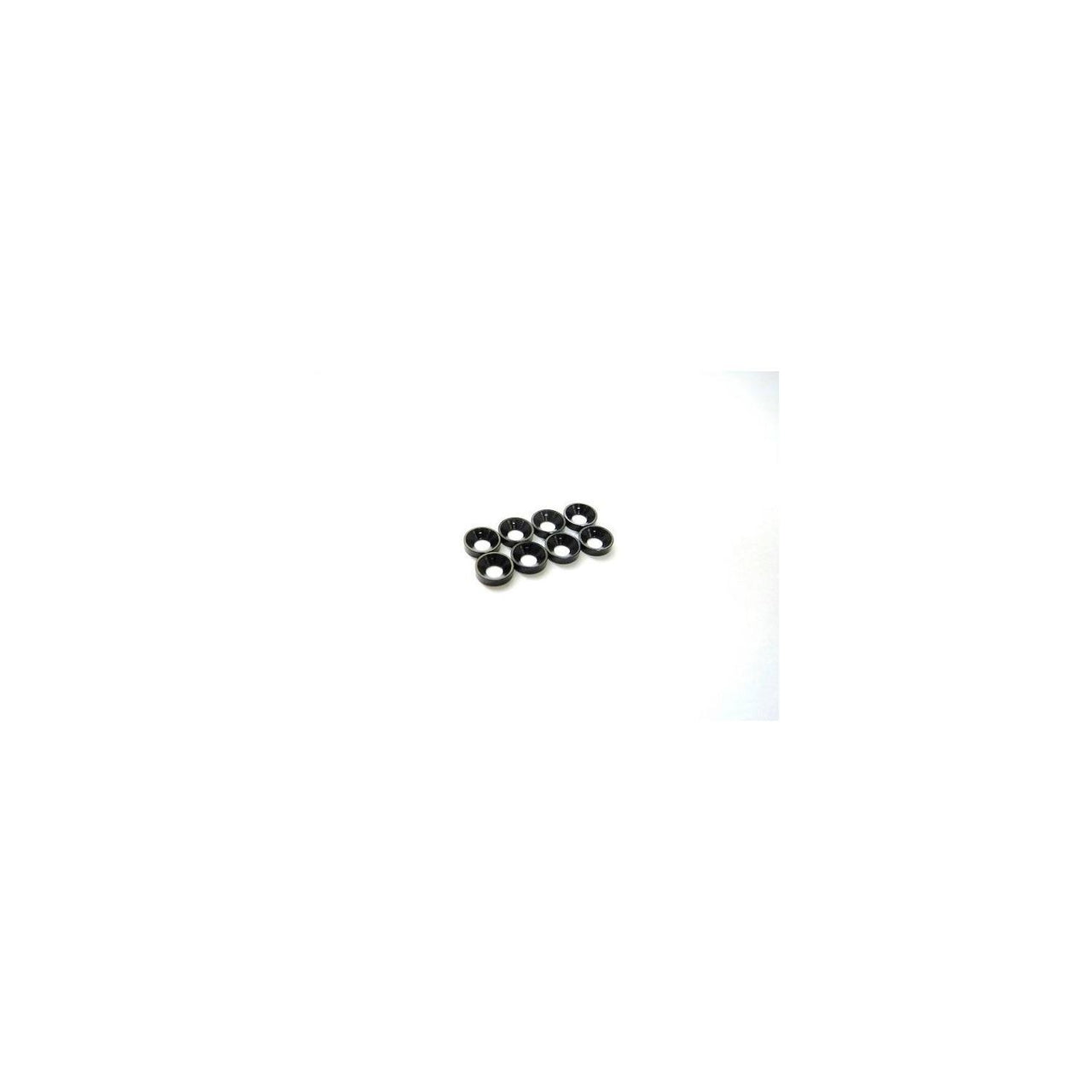 HS-69883 - Hiro Seiko 3mm Alloy Countersunk Washer (S-Size) [Black] (8pcs)