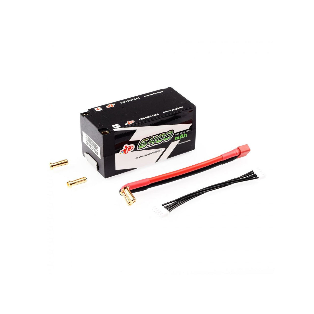 IP-BG4S6400PT2 - Intellect PT2 High Power Graphene Shorty 1/8 Pack LiHV - 6400mAh - 4S - 15.2V - 120C