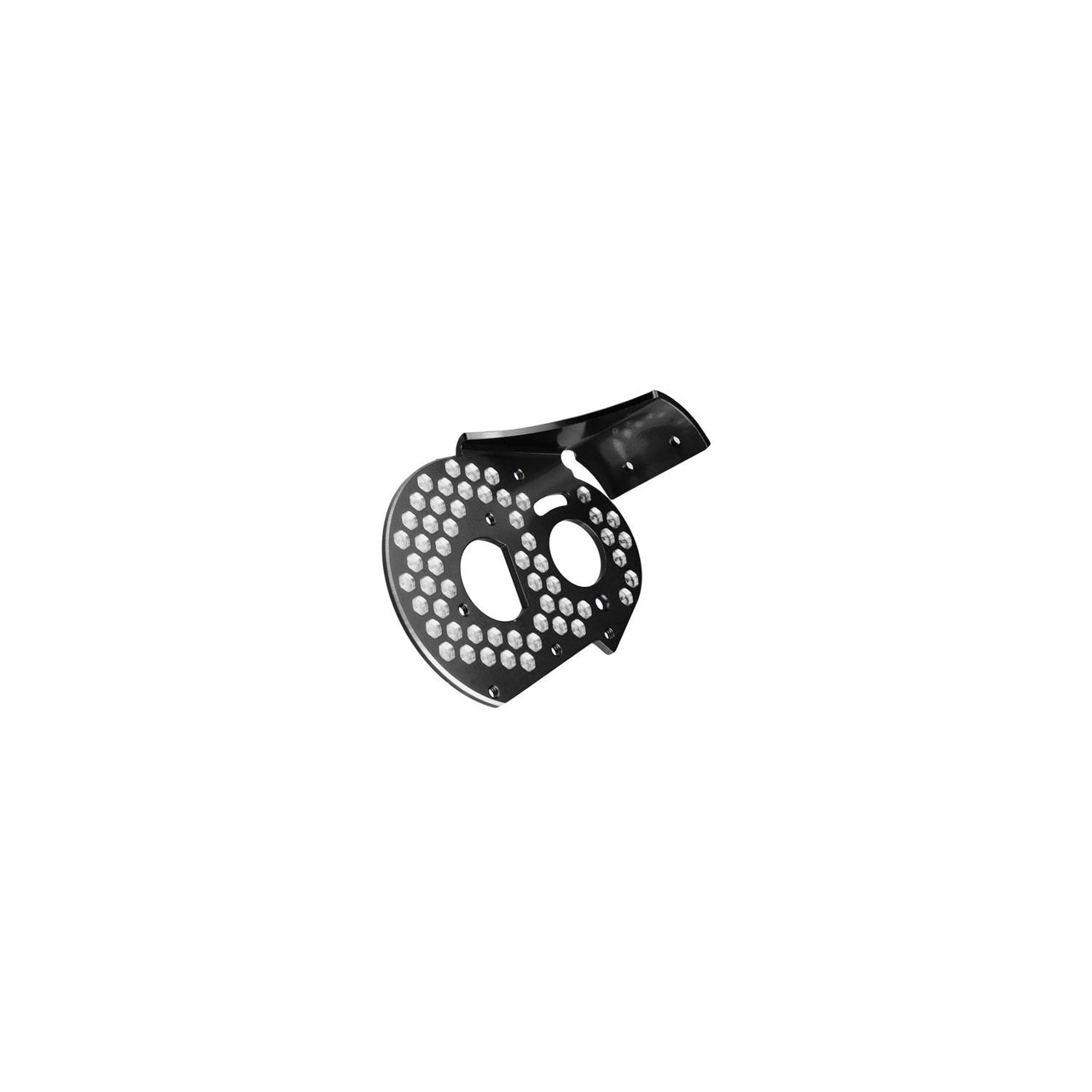 JCO2319-2 - JConcepts RC10 aluminum rear motor plate - honeycomb - Black