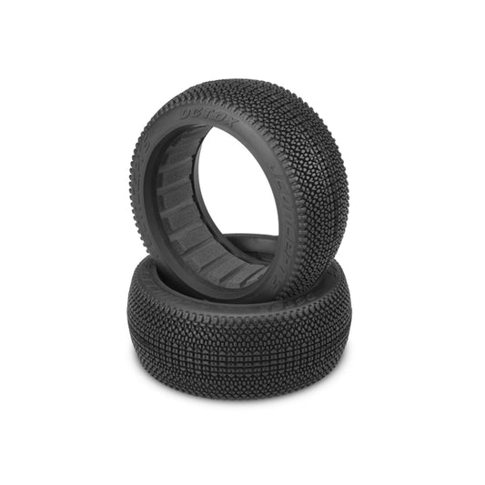 JCO3122-01 - JConcepts Detox - 8th Scale Buggy Tire - Blue / Soft Compound - 2pc.