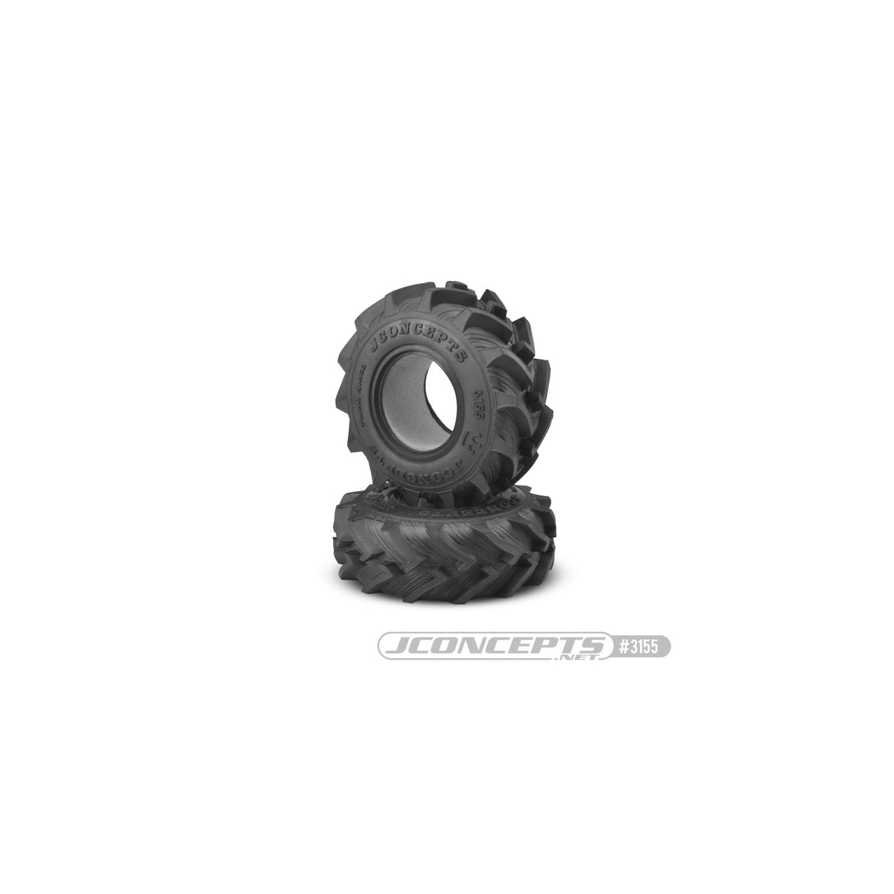 JCO3155-01 - JConcepts Fling King 2.6&quot; Mega Truck Tire - Blue / Soft Compound