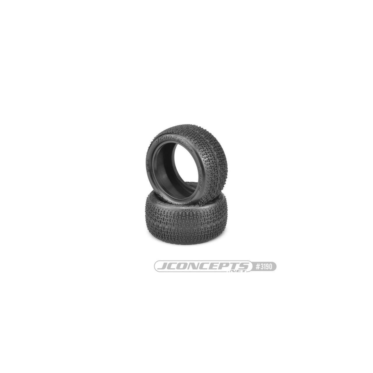 JCO3190-010 - JConcepts Twin Pins - 2.2&quot; Rear Buggy Tire - Pink / Medium Soft Compound