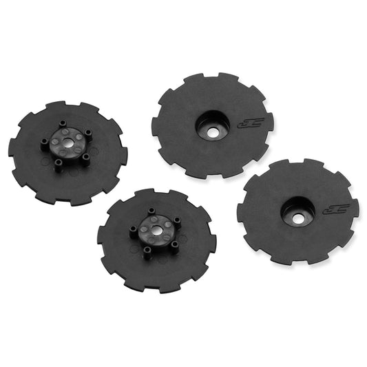 JCO3344BD - JConcepts Hazard - SC10 | SC10B | SC5M 4x4 - Wheel Dish - Black - 4pc.