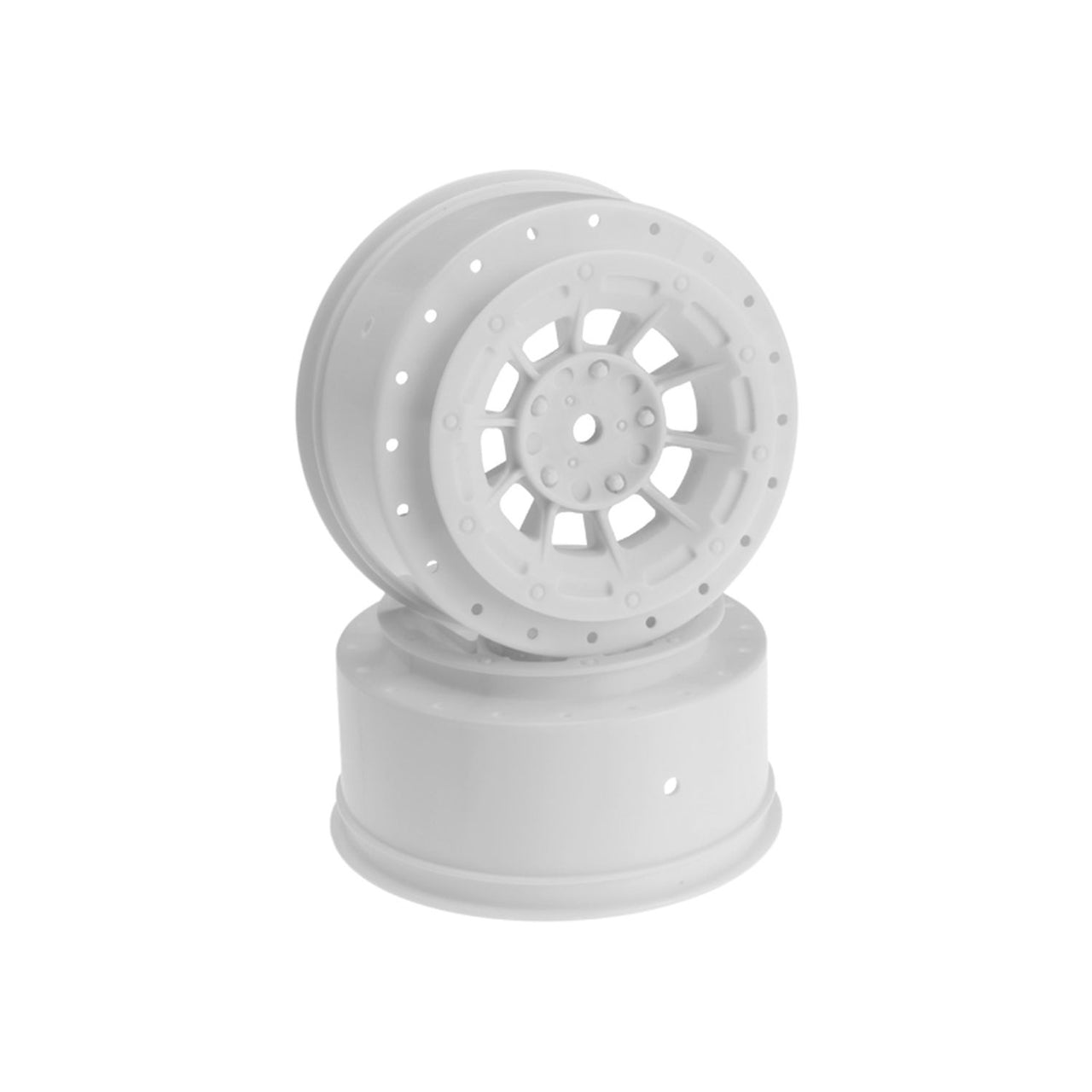 JCO3344W - JConcepts Hazard - SC10 | SC10 4x4 | SC10B | SC5M Wheel - White - 2pc.
