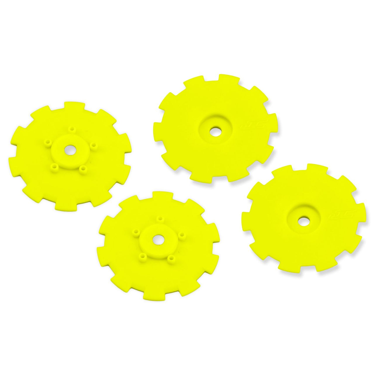 JCO3352YD - JConcepts Hazard - Losi SCT-E, 22 SCT Wheel Dish - Yellow - 4pc.