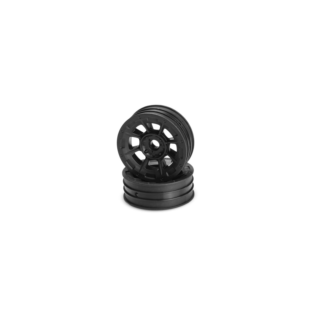 JCO3358B - JConcepts Hazard - 1.9&quot; RC10 Front Wheel - Black - 2pc.