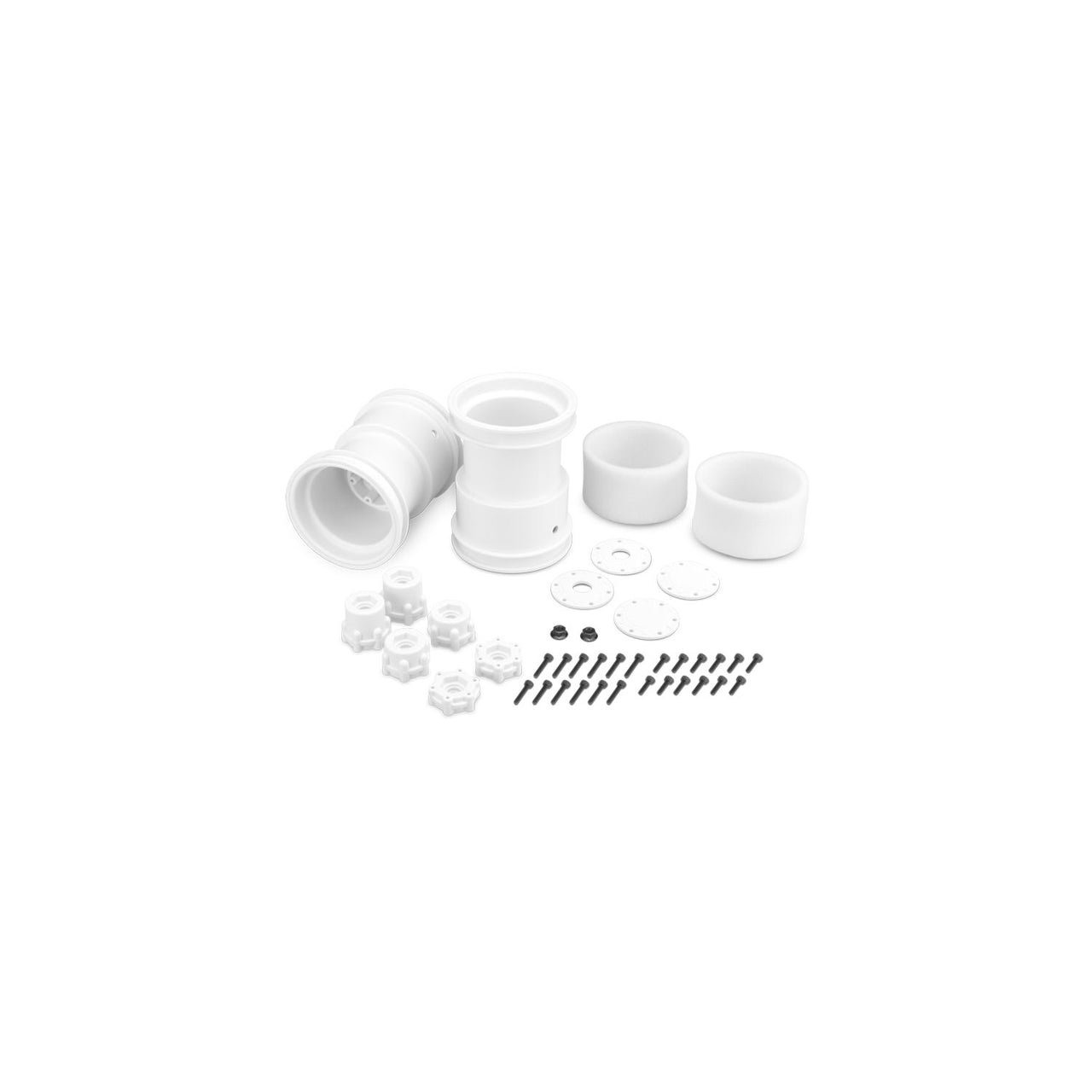 JCO3377W - JConcepts Tribute - 2.6&quot; Monster Truck Wheel - White - 2pc.