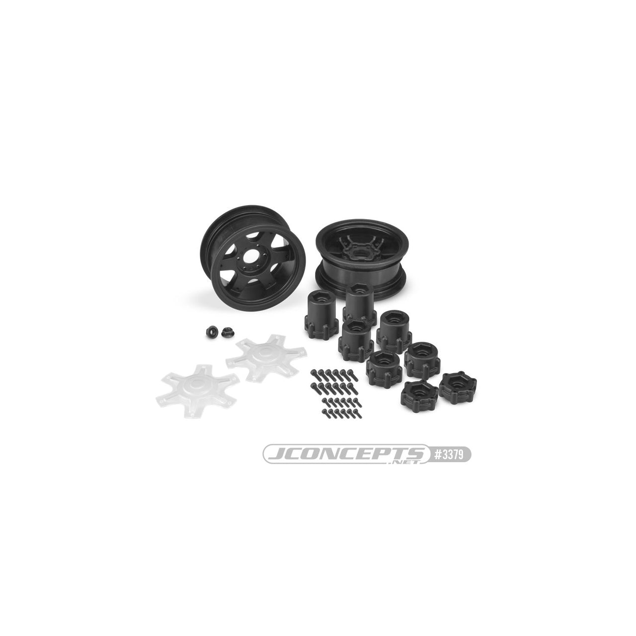 JCO3379B - JConcepts Dragon - 2.6&quot; Mega Truck Wheel - Black - 2pc.