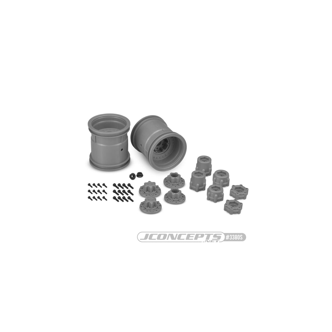 JCO3380S - JConcepts Midwest 2.2&quot; MT Wheel - Silver - 2pc.