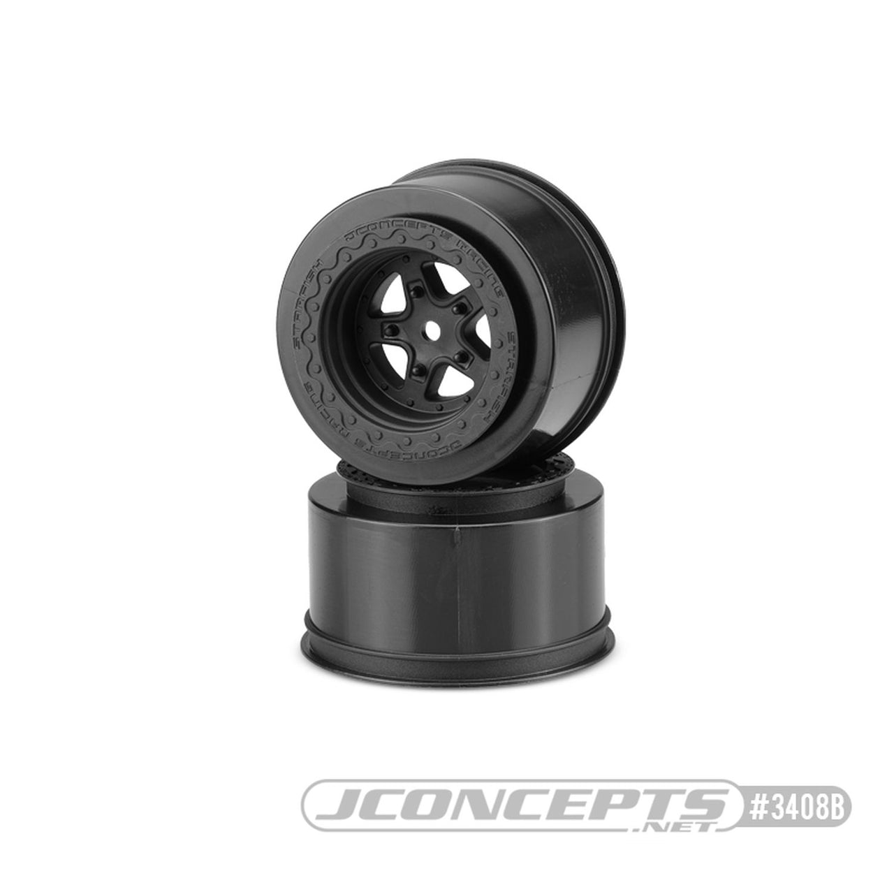 JCO3408B - JConcepts Starfish Mambos - Slash | Bandit, DR10 Street Eliminator 2.2&quot; x 3.0&quot; 12mm Hex Rear Wheel - Black - 2pc.