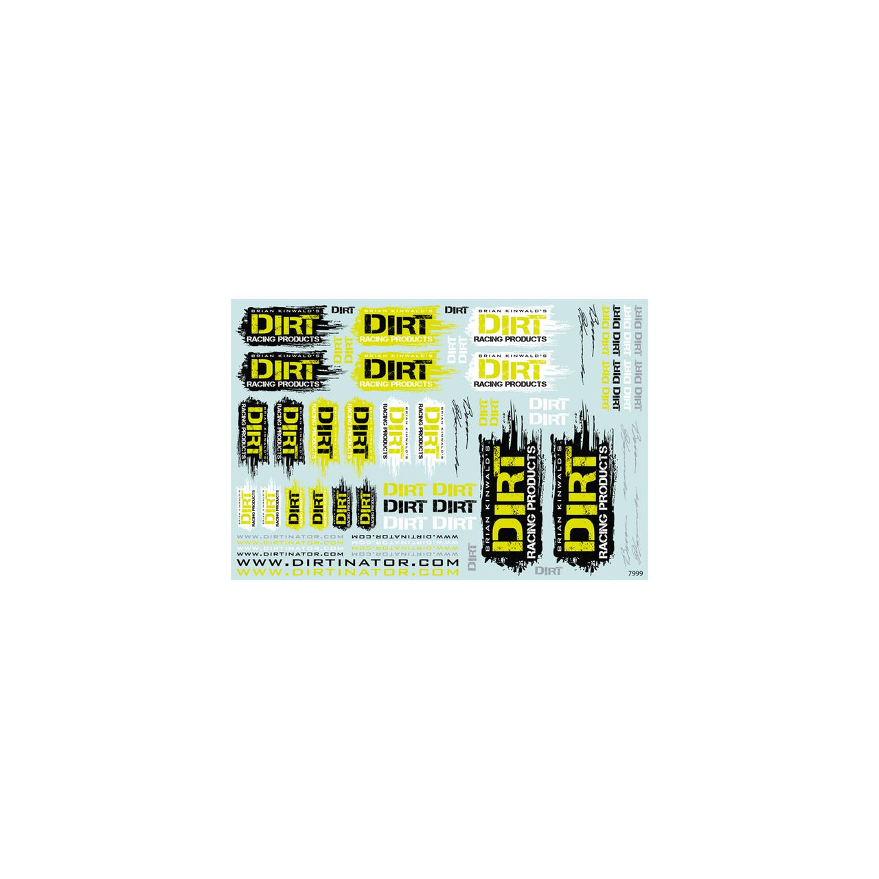 JCO7999 - JConcepts Dirt Racing Products - Decal Sheet - 2pc.