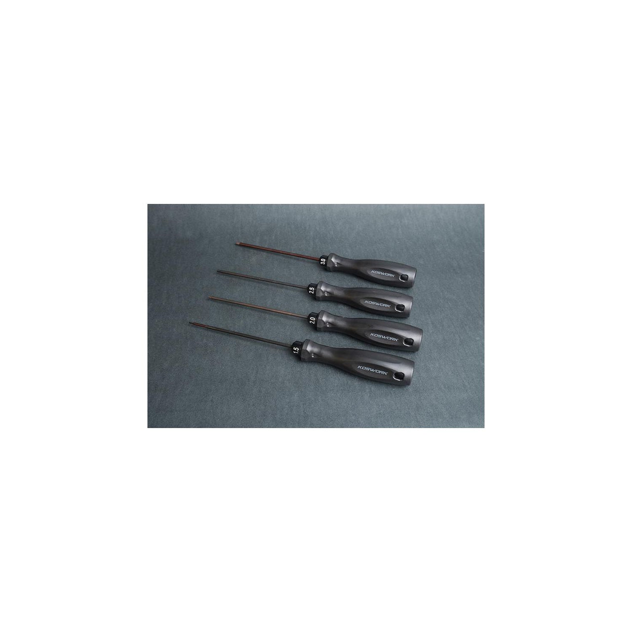 KOS13204-HSET4 - Koswork Hex Wrench Set 1.5mm, 2.0mm, 2.5mm & 3.0mm