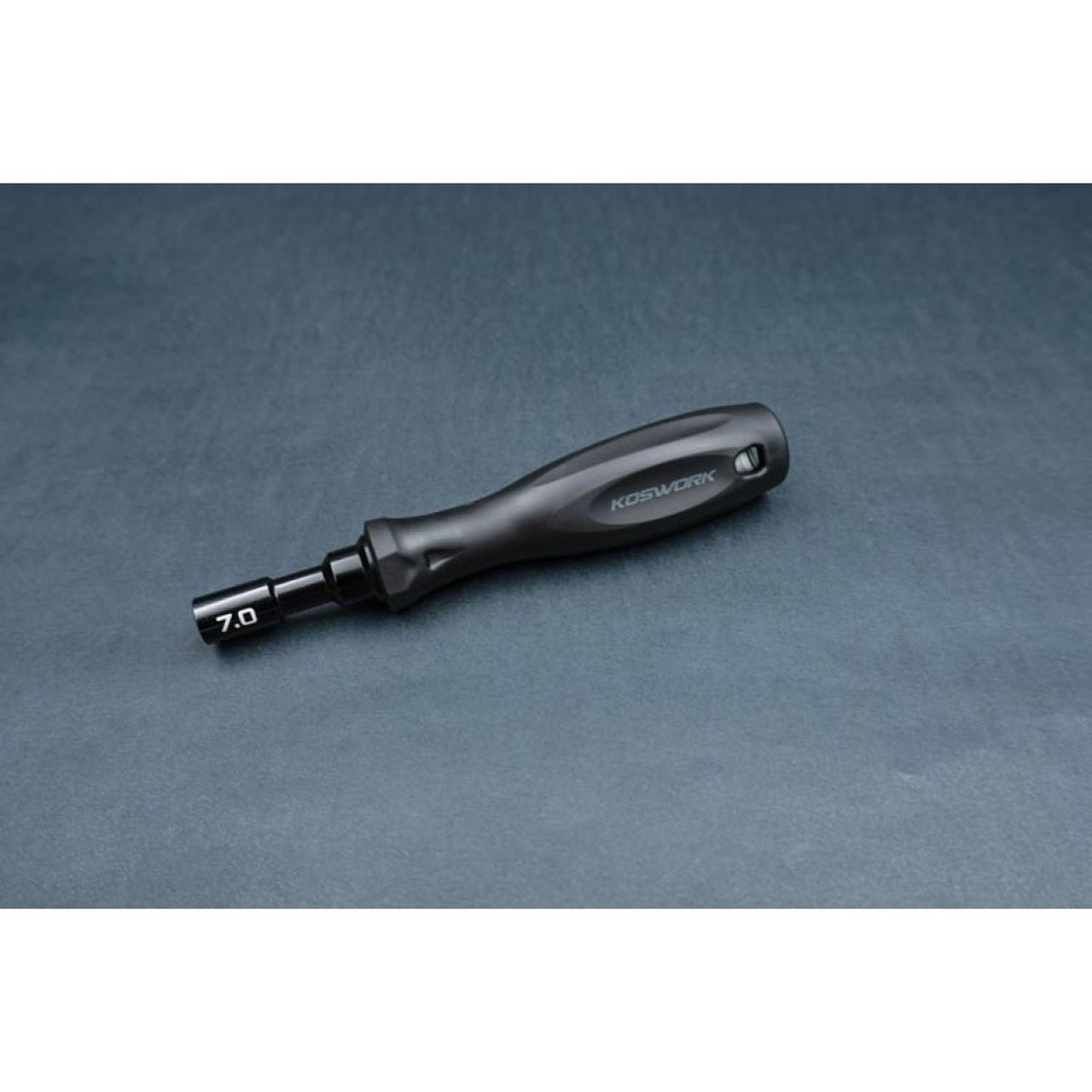 KOS13204-N7 - Koswork Hard Coated Aluminum 7mm Compact Wheel Nut Driver (For 4mm nut)