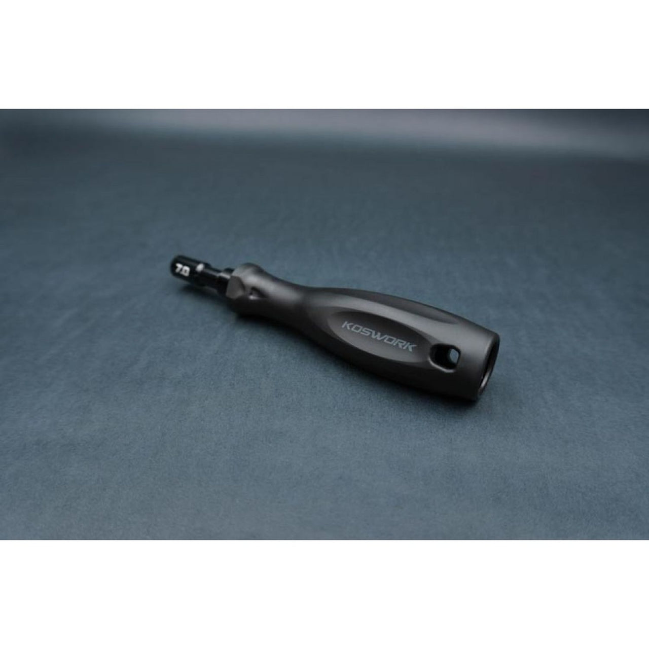 KOS13204-N7 - Koswork Hard Coated Aluminum 7mm Compact Wheel Nut Driver (For 4mm nut)