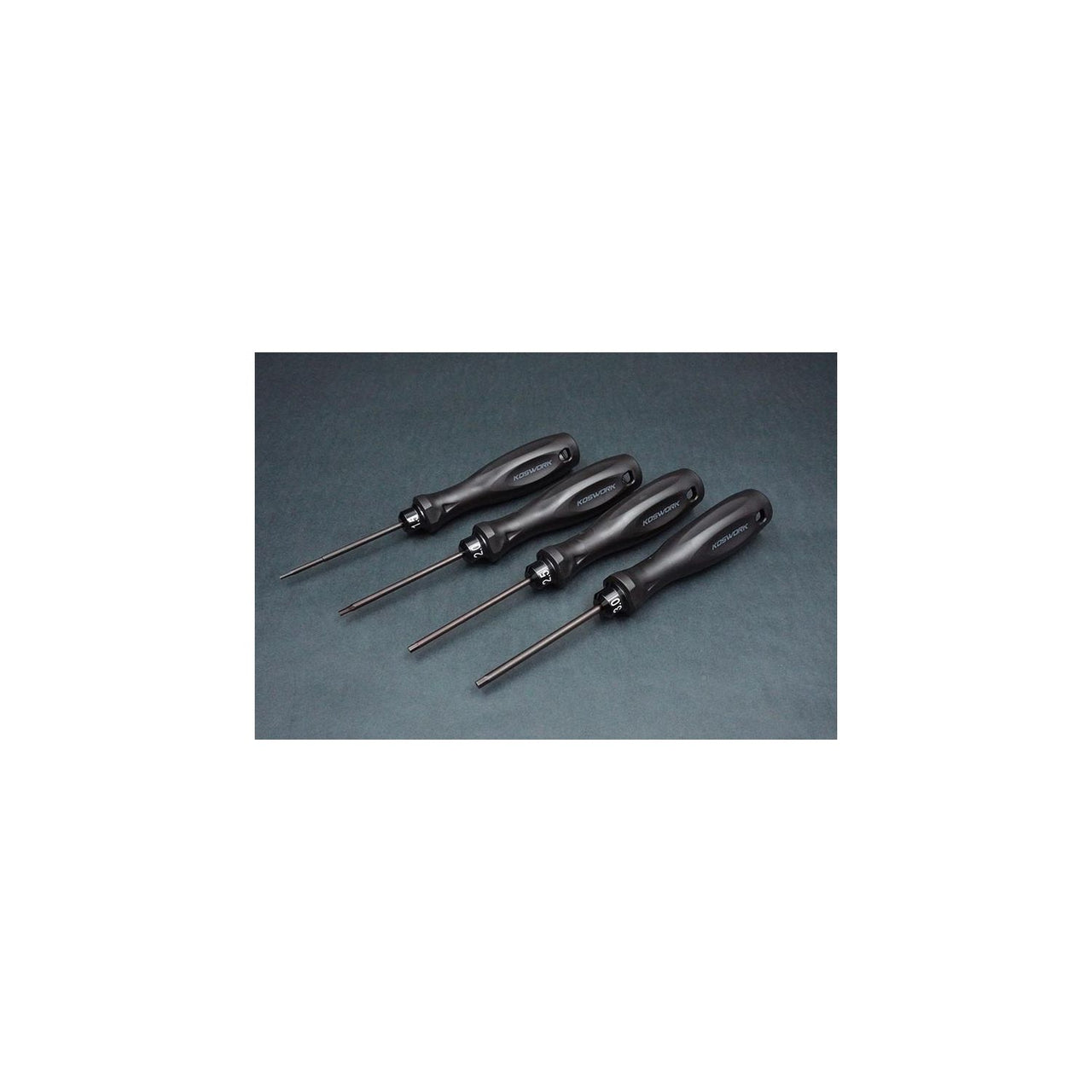 KOS13213-HSET4 - Koswork Hex Wrench Set 1.5mm, 2.0mm, 2.5mm & 3.0mm (w/75mm Tip)