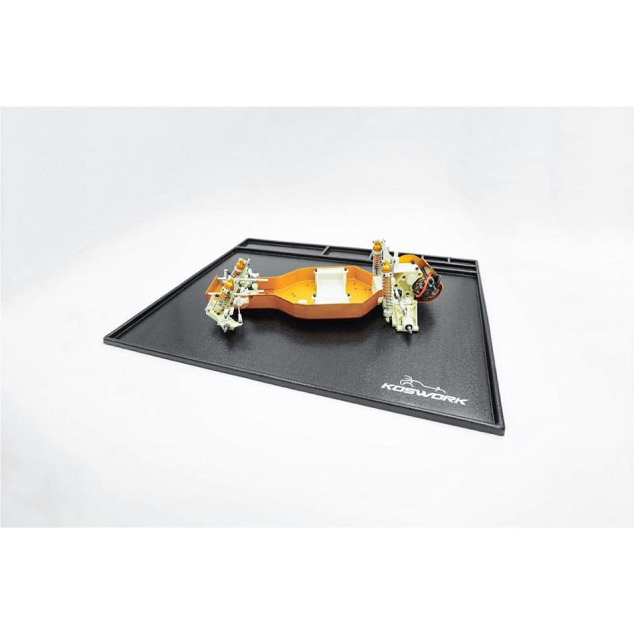 KOS32120-550BK - Koswork Assembly Tray / Cleanning Tray 550x450mm Black (1/10 Buggy & Onroad)