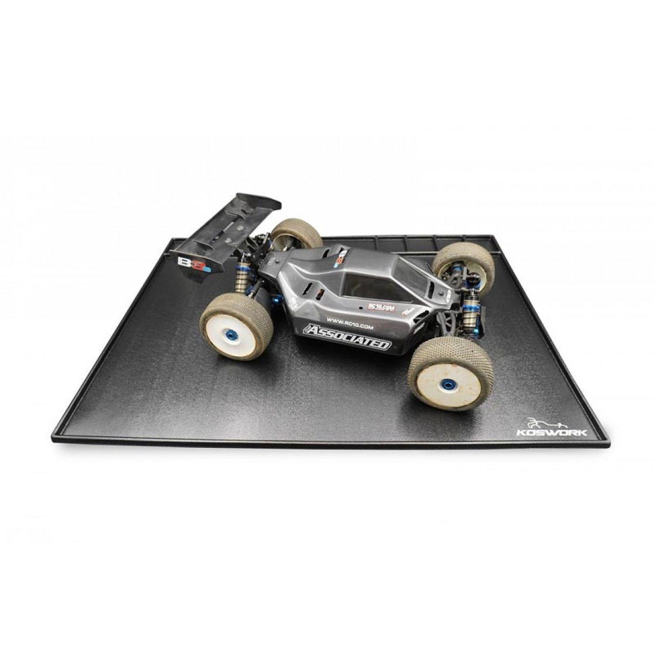 KOS32120-750BK - Koswork Assembly Tray / Cleanning Tray 750x550mm Black (1/8 Buggy, 1/8 Onroad & 1/10 SC Truck)