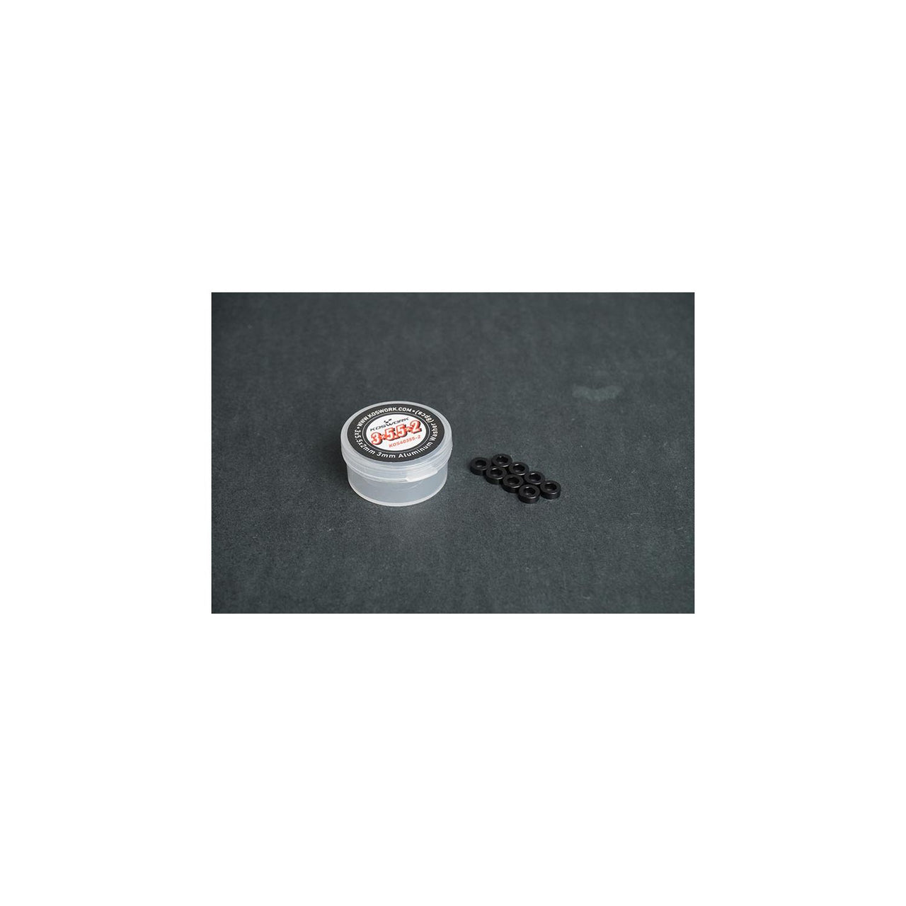KOS40355-2 - Koswork 3x5.5x2mm 3mm Aluminum Washer (8pcs)