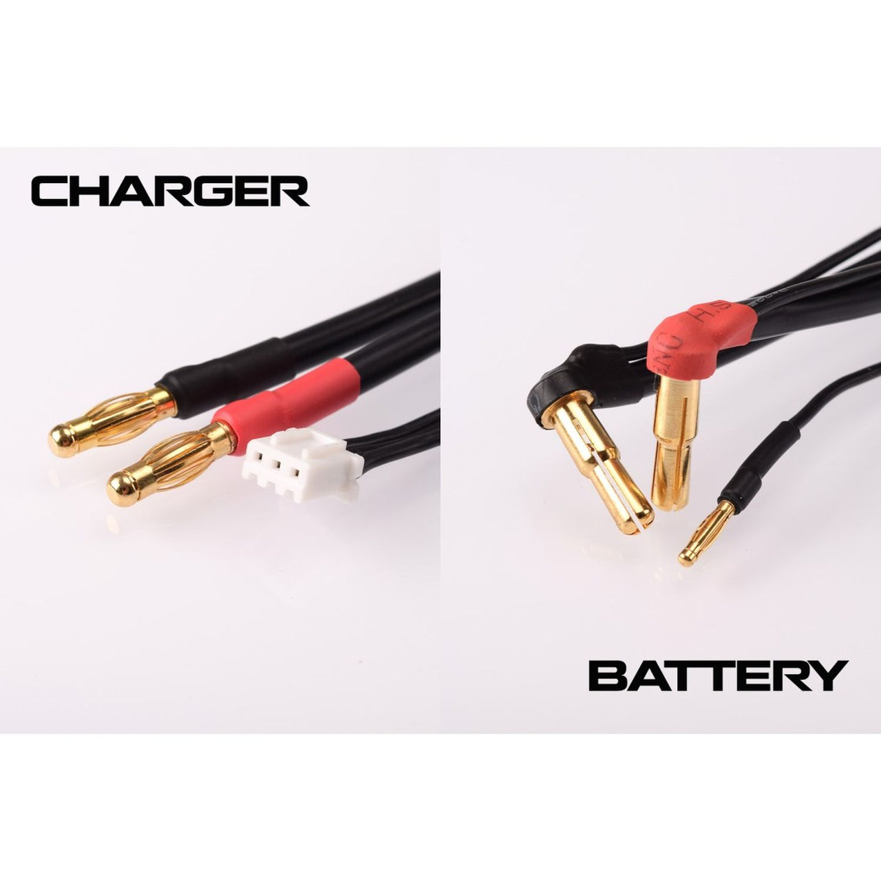 RP-0210 - RUDDOG 2S Charging Lead 60cm (4/5mm,2mm)(4mm,3PIN-XH)