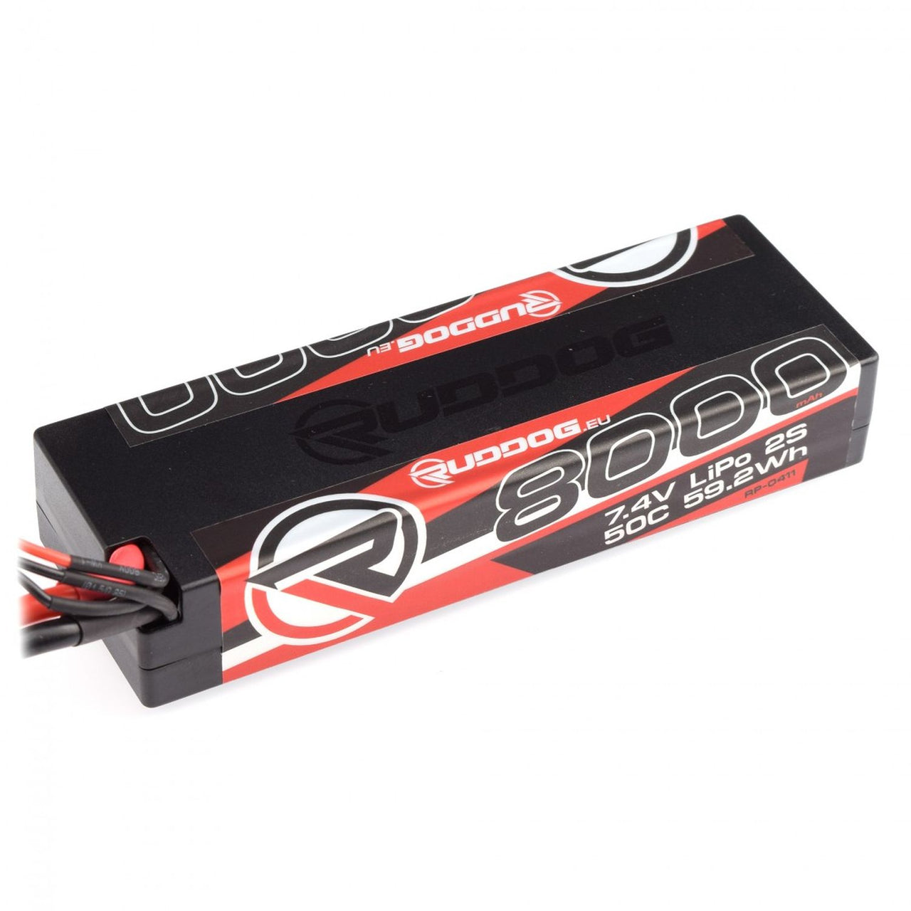RP-0411 - RUDDOG 8000mAh 50C 7.4V LiPo Stick Pack Battery with XT60 Plug