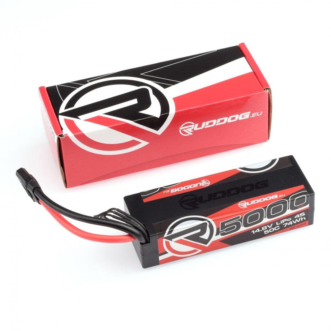 RP-0413 - RUDDOG 5000mAh 50C 14.8V LiPo Stick Pack Battery with XT90 Plug
