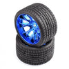 SR-SRC1001BC - Sweep Racing Road Crusher Onroad Belted tire Blue wheels 1/2 offset w/ WHD - 2pcs