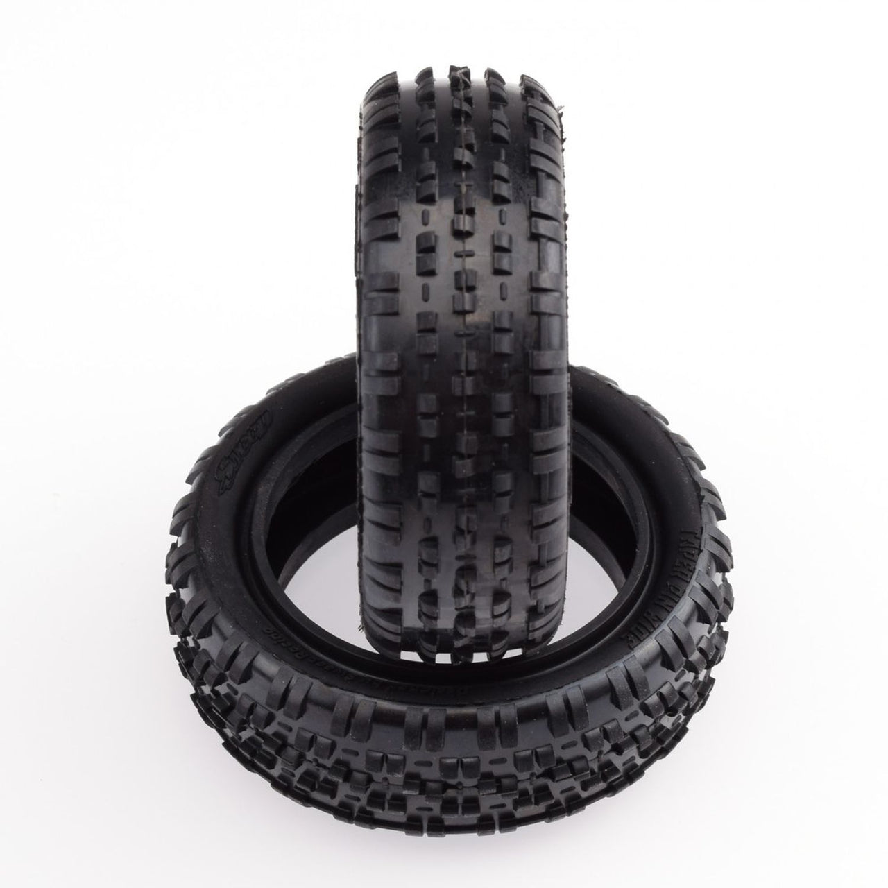 SW-134YN - Sweep Racing TAPER PIN WIDE 4WD Front Yellow long wear compound (Medium) 1/10 Astro turf / Carpet tires (Only tires) - 2pcs