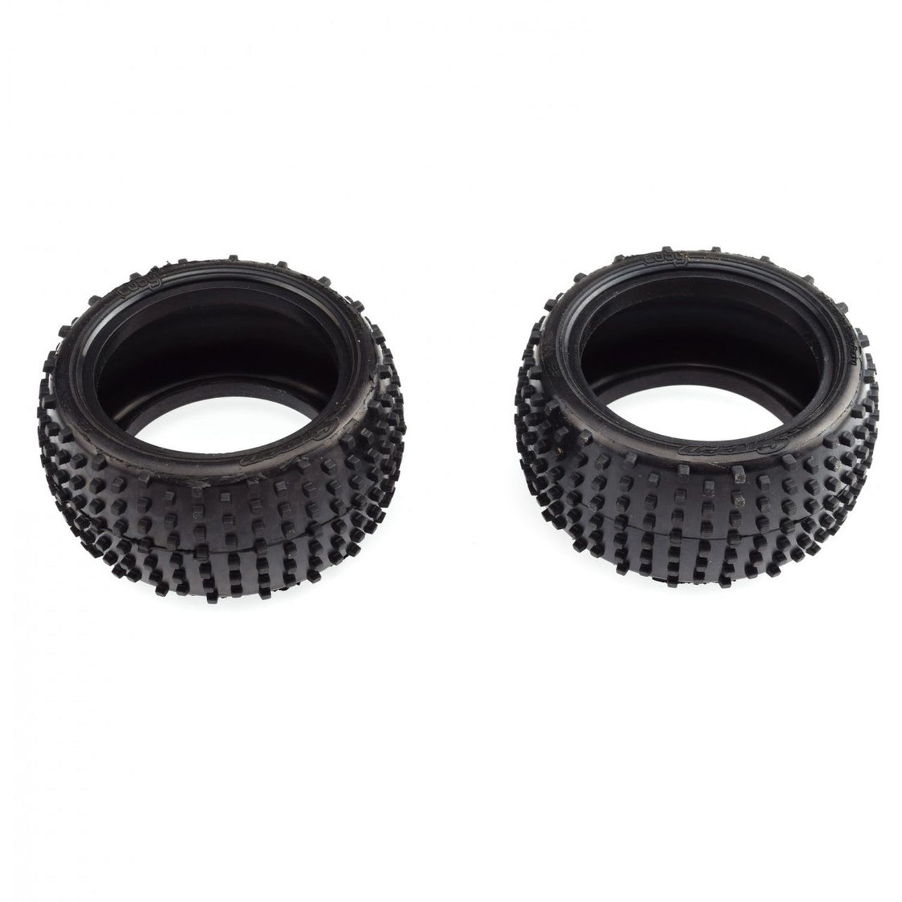 SW-139YN - Sweep Racing CUBY 2WD / 4WD Rear Yellow long wear compound (Medium) 1/10 Astro turf / Carpet tires (Only tires) - 2pcs